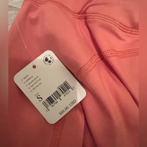 FP Movement High-Rise Ankle Breathe Deeper Leggings Size S Crush Blush/Peach NWT - Picture 10 of 11